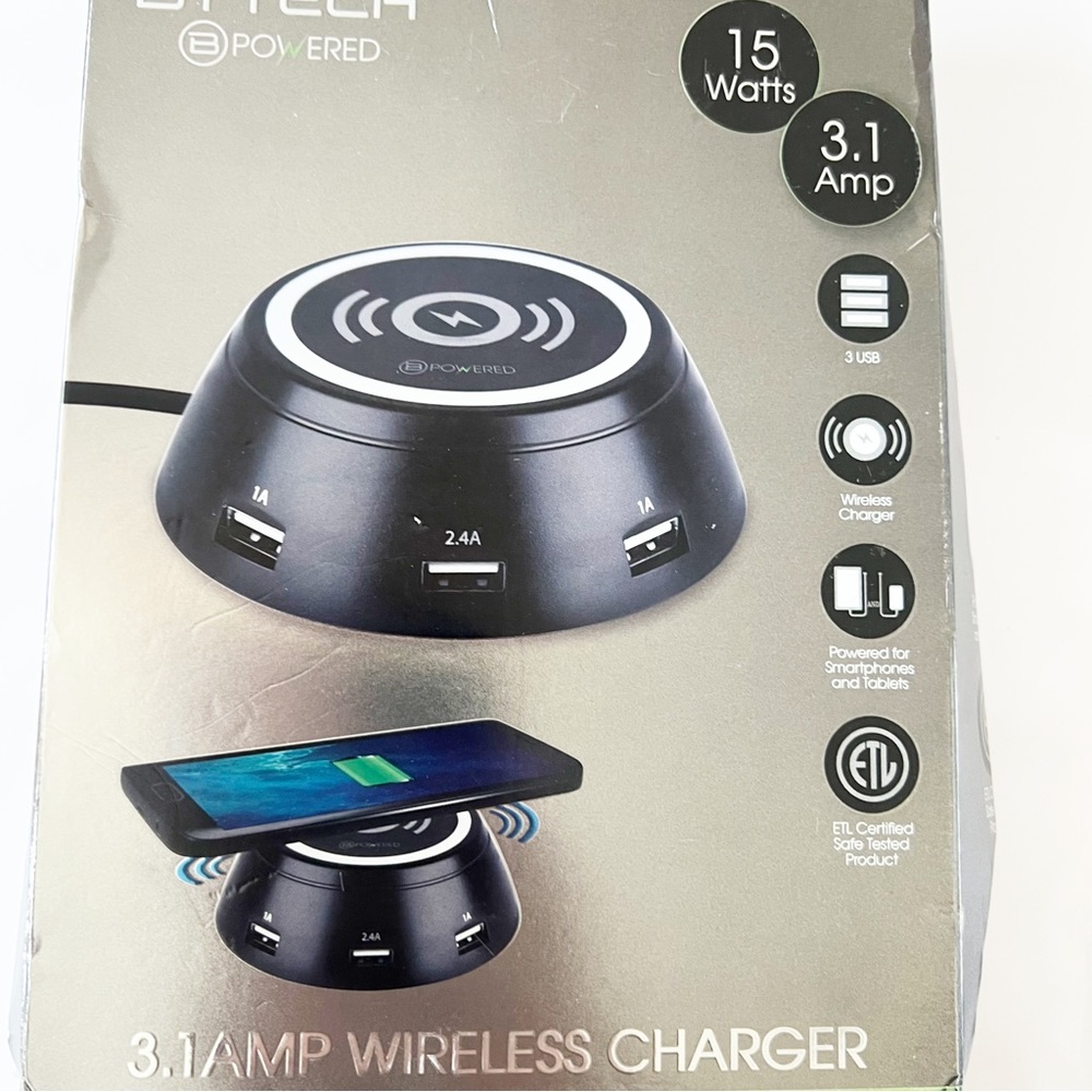 Bytech 3.1 Amp Wireless Charger